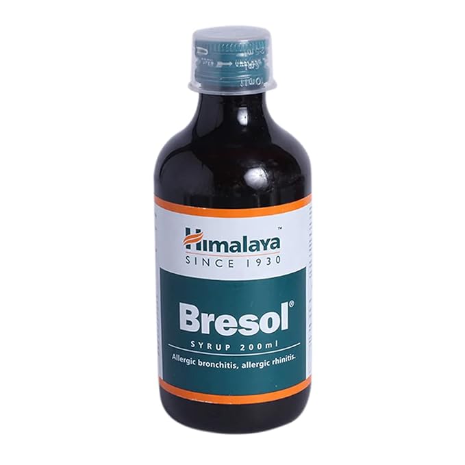 Himalaya Bresol Syrup 200ml - Herbal Relief for Allergic Bronchitis & Rhinitis