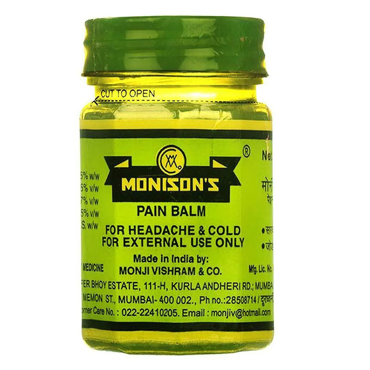 Monisons Pain Balm