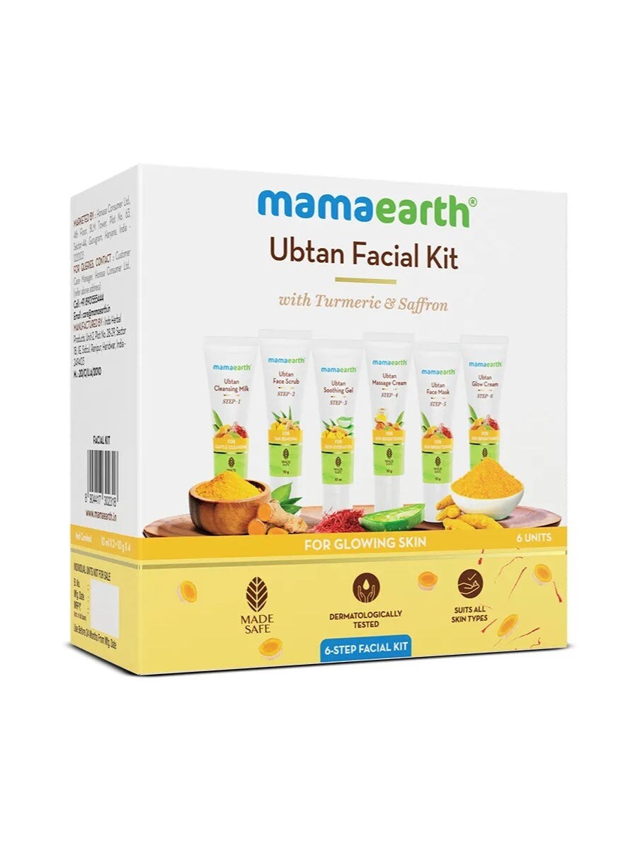 Mamaearth Ubtan Facial Kit – Natural Glow & Brightening for All Skin Types