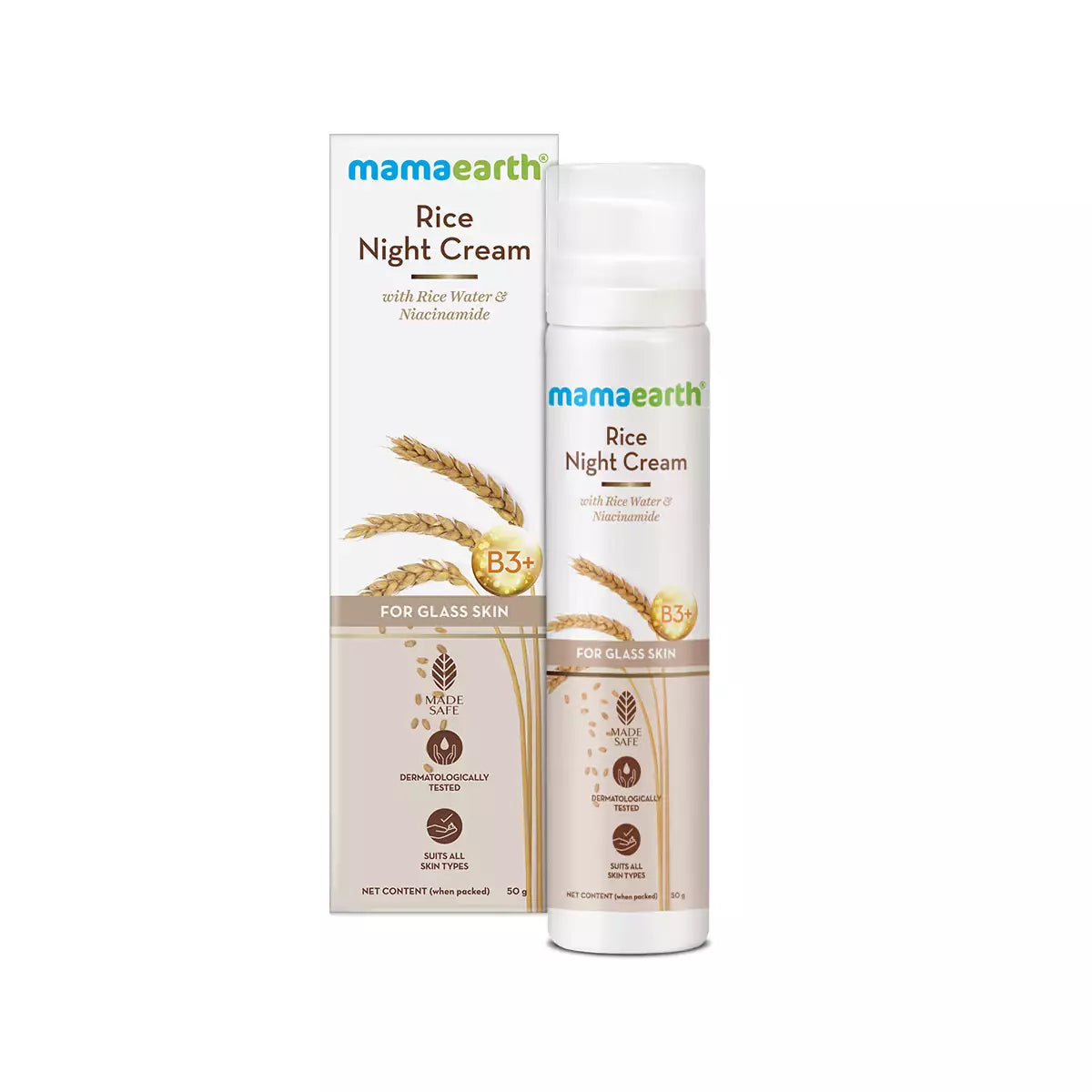 Mamaearth Rice Night Cream – Nourishing & Brightening Overnight Care