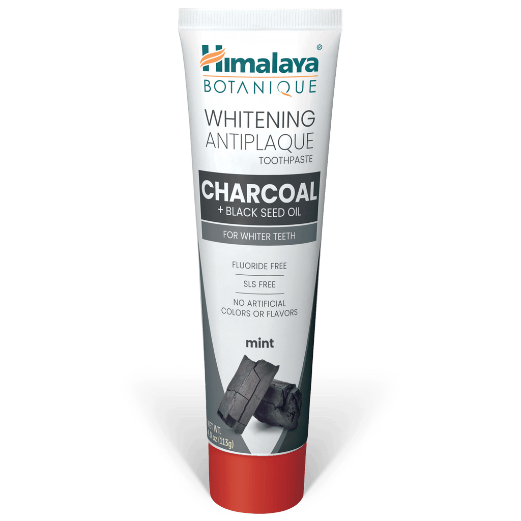 Himalaya Botanique Whitening Antiplaque Toothpaste Charcoal + Black Seed Oil 113G