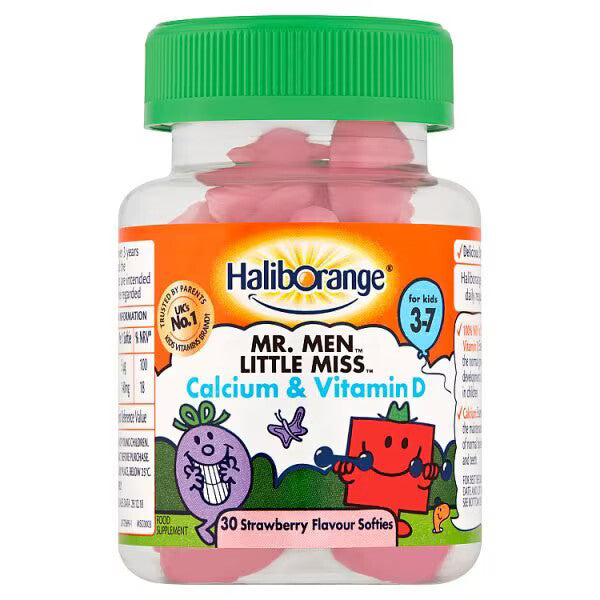 Haliborange Mr Men & Little Miss Calcium & Vit D Softies 30s