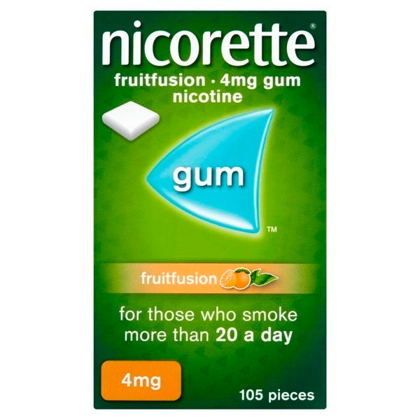 Nicorette Fruitfusion Gum 4mg 105s